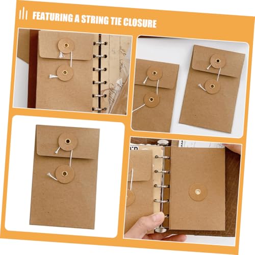 WEKADRIN 5 Stück Vintage Kraftpapier Umschläge mit Sicherem Schnurverschluss Kleine Quadratische Papiertaschen für Karten Büroorganisation Hochzeitseinladungen Langlebig und Vielseitig WEKADRIN 5 Stück Vintage Kraftpapier Umschläge mit Sicherem Schnurverschluss Kleine Quadratische Papiertaschen für Karten Büroorganisation Hochzeitseinladungen Langlebig und Vielseitig von WEKADRIN