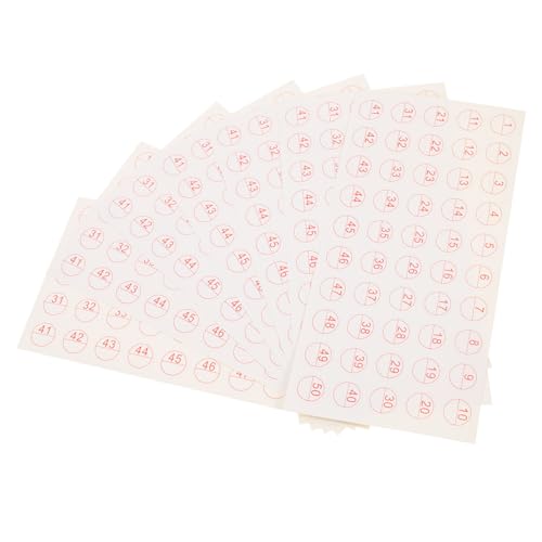 WEKADRIN 50 Blatt Selbstklebende Klassifikationsetiketten Nummernaufkleber für Haushalt Büro Schule Selbsthaftende Aufkleber zum Einfachen Sortieren und Beschriften Vielseitig für WEKADRIN 50 Blatt Selbstklebende Klassifikationsetiketten Nummernaufkleber für Haushalt Büro Schule Selbsthaftende Aufkleber zum Einfachen Sortieren und Beschriften Vielseitig für von WEKADRIN