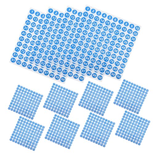 WEKADRIN 50 Blatt Wasserdichte Nummernaufkleber Runde Digitale Etiketten für Kleidung Haushaltsorganisation und Markierung Selbstklebend für Verschiedene Oberflächen Geeignet WEKADRIN 50 Blatt Wasserdichte Nummernaufkleber Runde Digitale Etiketten für Kleidung Haushaltsorganisation und Markierung Selbstklebend für Verschiedene Oberflächen Geeignet von WEKADRIN