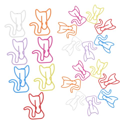 WEKADRIN 50 Stück Katze Büroklammer Metalldokumentclips Papier -memo -halter Clips Zum Markieren Von Lesezeichen Katze Geformte Papierklammern Journaling Papierklammern Planer-clips Plastik WEKADRIN 50 Stück Katze Büroklammer Metalldokumentclips Papier -memo -halter Clips Zum Markieren Von Lesezeichen Katze Geformte Papierklammern Journaling Papierklammern Planer-clips Plastik von WEKADRIN