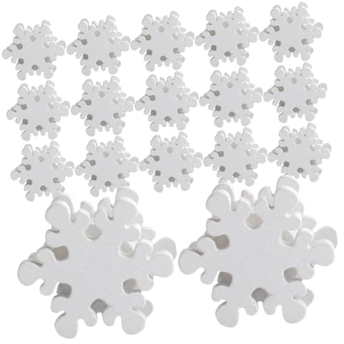WEKADRIN 50 Stück Teiliges Schneeflocken Holzperlen Sichere Glatte DIY Schmuck Perlen für Armbandherstellung Langlebiges Holzmaterial für Weihnachtsdeko und Bastelprojekte WEKADRIN 50 Stück Teiliges Schneeflocken Holzperlen Sichere Glatte DIY Schmuck Perlen für Armbandherstellung Langlebiges Holzmaterial für Weihnachtsdeko und Bastelprojekte von WEKADRIN