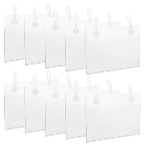 WEKADRIN 50 Stück Teiliges Transparentes Preisschildhalter aus Stabilem PVC für Regalbeschriftung und Etikettenanzeige Wiederverwendbar Vielseitig Einsetzbar für Einzelhandel Restaurants WEKADRIN 50 Stück Teiliges Transparentes Preisschildhalter aus Stabilem PVC für Regalbeschriftung und Etikettenanzeige Wiederverwendbar Vielseitig Einsetzbar für Einzelhandel Restaurants von WEKADRIN