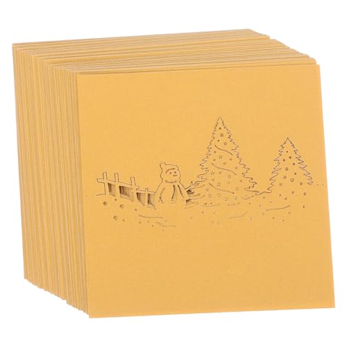 WEKADRIN 50 Stück Weihnachts Tischkarten Schneemann Goldene Platzkarten Faltkarten für Fest Sitzordnung Winter Tischdekorationen von WEKADRIN
