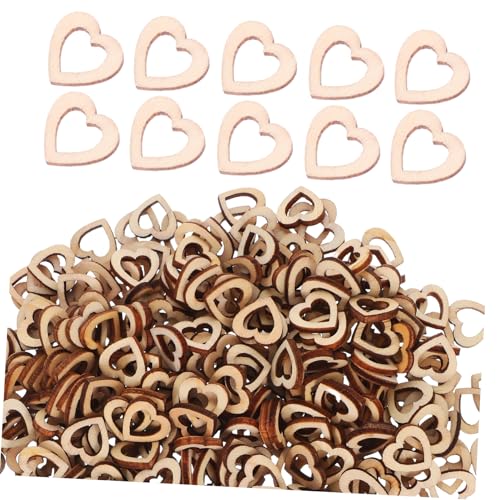 WEKADRIN 500 Stück Herzausschnitte: DIY Basteln Hohl Für Valentinstag, Hochzeit, Tischdekoration, Party-dekoration, Box-, Rustikale Scheiben von WEKADRIN