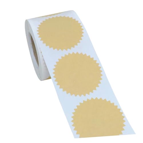 WEKADRIN 500 Stück Kraftpapier Aufkleber Blanko Etiketten Selbstklebend für Geschenkverpackung Partygeschenke Kuchentüten Beschriftbar Kreative Bastelsticker WEKADRIN 500 Stück Kraftpapier Aufkleber Blanko Etiketten Selbstklebend für Geschenkverpackung Partygeschenke Kuchentüten Beschriftbar Kreative Bastelsticker von WEKADRIN