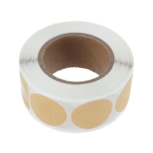 WEKADRIN 500 Stück Kraftpapier Aufkleber Rund Selbstklebend Beschriftbare Verpackungs und Versiegelungsetiketten Bedruckbare DIY Sticker für Geschenkverpackung Marmeladengläser WEKADRIN 500 Stück Kraftpapier Aufkleber Rund Selbstklebend Beschriftbare Verpackungs und Versiegelungsetiketten Bedruckbare DIY Sticker für Geschenkverpackung Marmeladengläser von WEKADRIN
