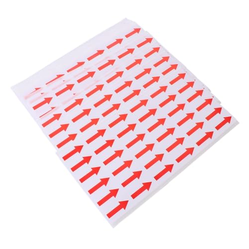 WEKADRIN 500 Stück Rote Richtung aufkleber Selbstklebende Aufwärts markierungsetiketten Wasserfest Praktisches Indicator tag für Büro Laden Versand und Lagerkennzeichnung von WEKADRIN