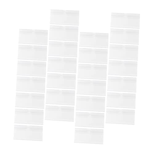 WEKADRIN 50Stücke Etikettenhalter für Regale Transparent für Einzelhandel und Supermärkte für Preisschilder und Produktkennzeichnung von WEKADRIN