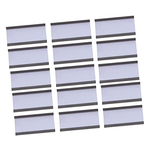 WEKADRIN 50Stücke Magnetische Preisschild Halter Clips Wiederverwendbare Etikettenhalter für Lagerverwaltung für Supermärkte Einzelhandel und Displays Langlebig von WEKADRIN