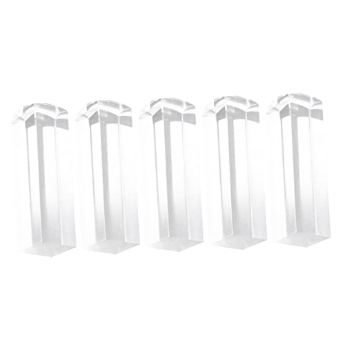 WEKADRIN 5Stücke Transparente DIY Stempel Leere Stempel für Scrapbooking und Handwerk Vielseitig Einsetzbar für Grußkarten Tagebuchdekoration und Kunstprojekte Langlebig von WEKADRIN