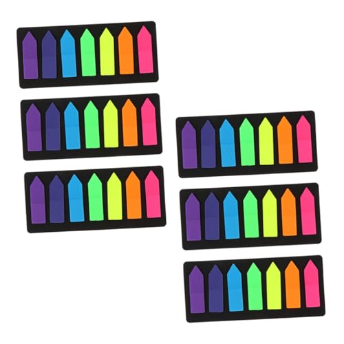 WEKADRIN 6 Sätze Bunte Index Sticker Selbstklebende Abreißbare Notizzettel Helle Farben Haftstarke Memo Pads für Bücher Büro Schule Praktische Kompakte Klebezettel WEKADRIN 6 Sätze Bunte Index Sticker Selbstklebende Abreißbare Notizzettel Helle Farben Haftstarke Memo Pads für Bücher Büro Schule Praktische Kompakte Klebezettel von WEKADRIN