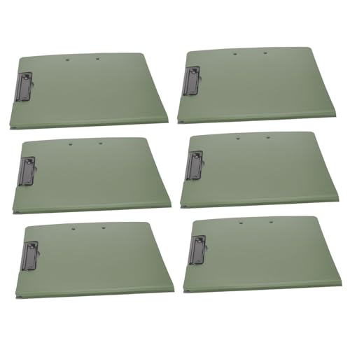 WEKADRIN 6 Stück Multifunktionales Klemmbrett mit Drehbarem Doppelclip Schreibbrett und Dokumentenhalter in Militärgrün Leicht und Professionell für Büro Schule und Meetings WEKADRIN 6 Stück Multifunktionales Klemmbrett mit Drehbarem Doppelclip Schreibbrett und Dokumentenhalter in Militärgrün Leicht und Professionell für Büro Schule und Meetings von WEKADRIN