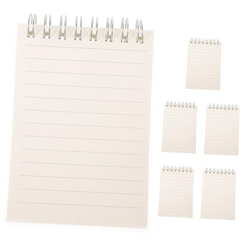 WEKADRIN 6 Stück Spiral Notizbücher Mini Din Transparent Mattierter PP Umschlag Stabiles Schreibpapier als Schreib und Planungsbuch für Schüler Büro und Alltag Handlich Langlebig WEKADRIN 6 Stück Spiral Notizbücher Mini Din Transparent Mattierter PP Umschlag Stabiles Schreibpapier als Schreib und Planungsbuch für Schüler Büro und Alltag Handlich Langlebig von WEKADRIN