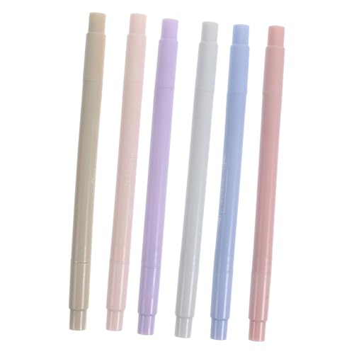 WEKADRIN 6 Stück Teiliges Bunter Textmarker mit Doppelspitze Schnell Trocknend Farbenfrohe Marker für Schüler Büro und Scrapbooking Glattes Schreiben ohne Tintenleck Ungiftig Langlebig WEKADRIN 6 Stück Teiliges Bunter Textmarker mit Doppelspitze Schnell Trocknend Farbenfrohe Marker für Schüler Büro und Scrapbooking Glattes Schreiben ohne Tintenleck Ungiftig Langlebig von WEKADRIN