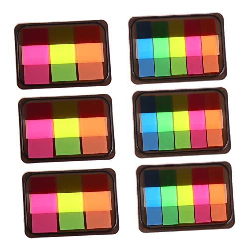 WEKADRIN 6 Stück Teiliges Durchsichtige Selbstklebende Haftnotizen Pet Material Ablösbare Office Index Tabs für Schüler Multifunktionale Markierungsaufkleber für Bücher und Akten Bunte WEKADRIN 6 Stück Teiliges Durchsichtige Selbstklebende Haftnotizen Pet Material Ablösbare Office Index Tabs für Schüler Multifunktionale Markierungsaufkleber für Bücher und Akten Bunte von WEKADRIN