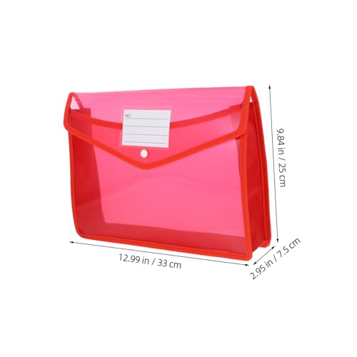 WEKADRIN 6 Stück Teiliges Kunststoff Dokumentenmappe mit Druckknopf Transparente Wasserfeste Ablagemappen mit Etikettentasche zur Büro Schulorganisation Vielseitige Ordnungshelfer in WEKADRIN 6 Stück Teiliges Kunststoff Dokumentenmappe mit Druckknopf Transparente Wasserfeste Ablagemappen mit Etikettentasche zur Büro Schulorganisation Vielseitige Ordnungshelfer in von WEKADRIN