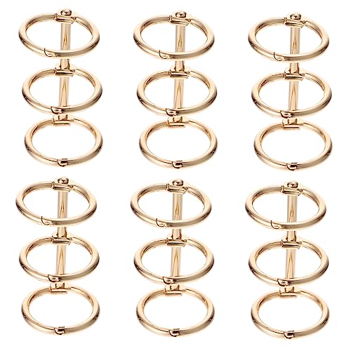 WEKADRIN 6 Stück Teiliges Metallringe Gold Buchbinder Ringe Leichte Langlebige Paper Rings zum Schnellen Ordnen für DIY Notizblöcke Büro Schule Zuhause Vielseitig und Tragbar WEKADRIN 6 Stück Teiliges Metallringe Gold Buchbinder Ringe Leichte Langlebige Paper Rings zum Schnellen Ordnen für DIY Notizblöcke Büro Schule Zuhause Vielseitig und Tragbar von WEKADRIN