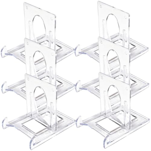 WEKADRIN 6 Stück Verstellbare Transparente Kartenständer Klarsichtige Kunststoff Staffelei für Sammelkarten Kleine Teller Bilder und Deko Platzsparend für Büro Party und Ausstellung WEKADRIN 6 Stück Verstellbare Transparente Kartenständer Klarsichtige Kunststoff Staffelei für Sammelkarten Kleine Teller Bilder und Deko Platzsparend für Büro Party und Ausstellung von WEKADRIN