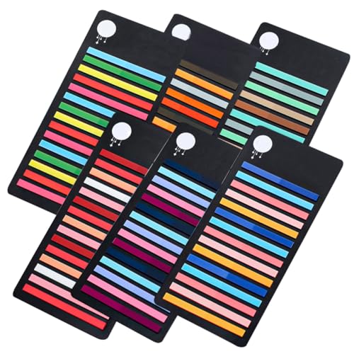 WEKADRIN 6 Stück Wasserdichte Farbige Pet Index Tabs Teiliges Extra Schmale Haftnotizen zum Annotieren von Büchern Wiederverwendbar Langlebig Praktische Seitenmarker für Büro und Studium WEKADRIN 6 Stück Wasserdichte Farbige Pet Index Tabs Teiliges Extra Schmale Haftnotizen zum Annotieren von Büchern Wiederverwendbar Langlebig Praktische Seitenmarker für Büro und Studium von WEKADRIN