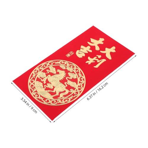 WEKADRIN 60 Stück Rote Umschläge Jahr Des Pferdes Neujahr Geldumschläge mit Pferdemotiv für Frühlingsfest Geburtstag Hochzeit Feierlichkeiten Traditionelle Hongbao Umschläge WEKADRIN 60 Stück Rote Umschläge Jahr Des Pferdes Neujahr Geldumschläge mit Pferdemotiv für Frühlingsfest Geburtstag Hochzeit Feierlichkeiten Traditionelle Hongbao Umschläge von WEKADRIN