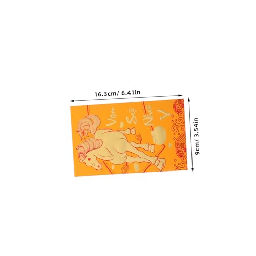 WEKADRIN 60 Stück Rote Umschläge für das Frühjahrsfest des des Pferdes Pferdesjahr Rote Umschlag Mondrote Umschläge Vietnamesische Hong Bao Papier Golden WEKADRIN 60 Stück Rote Umschläge für das Frühjahrsfest des des Pferdes Pferdesjahr Rote Umschlag Mondrote Umschläge Vietnamesische Hong Bao Papier Golden von WEKADRIN