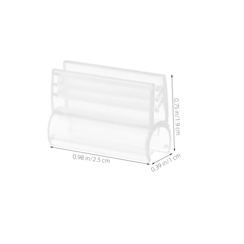 WEKADRIN 60 Stück Transparente Preisschilderhalter Clips Vielseitige Grid Wall Clips für Regale Modernes Design Einfache für Einzelhandel Supermärkte und Messen von WEKADRIN