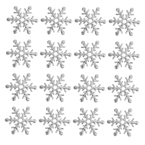 WEKADRIN 600 Stk. Silber Konfetti Schneeflockenform Partyzubehör Weihnachtsdeko Glitzer Streudeko für DIY Basteln Festliche Tischdekoration von WEKADRIN
