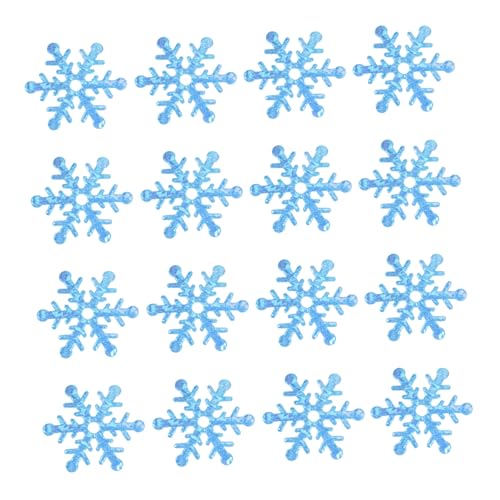 WEKADRIN 600 Stk. Teiliges Schneeflocken Konfetti Blau Glänzend Einzigartig Geformt Vielseitig für Weihnachtsfeiern Partydekoration Tischdeko und Foto Requisiten Geeignet von WEKADRIN