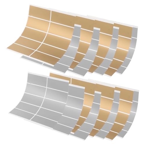 WEKADRIN 600 Stück Scratch Off Sticker Gold und Silber Selbstklebend mit Metallischem Finish Rechteckige Rubbellose für Überraschungskarten Gender Reveal Gewinnspiele und WEKADRIN 600 Stück Scratch Off Sticker Gold und Silber Selbstklebend mit Metallischem Finish Rechteckige Rubbellose für Überraschungskarten Gender Reveal Gewinnspiele und von WEKADRIN