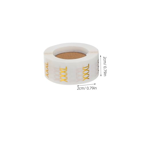 WEKADRIN 6Rollen Kleidung Größenetiketten S Rund Transparent Klebeetiketten mit Goldprägung für Einzelhandel Lager Bekleidungsorganisation WEKADRIN 6Rollen Kleidung Größenetiketten S Rund Transparent Klebeetiketten mit Goldprägung für Einzelhandel Lager Bekleidungsorganisation von WEKADRIN
