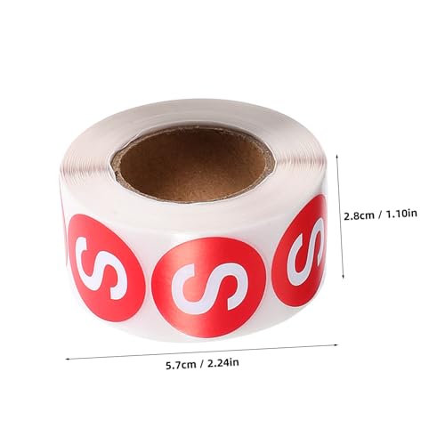 WEKADRIN 7 Rollen Selbstklebende Runde Kleidungsgrößen Etiketten aus Beschichtetem Papier Xs Xxxl Je Farbige Aufkleber für Einfache Größenkennzeichnung und Übersichtliche Organisation von WEKADRIN 7 Rollen Selbstklebende Runde Kleidungsgrößen Etiketten aus Beschichtetem Papier Xs Xxxl Je Farbige Aufkleber für Einfache Größenkennzeichnung und Übersichtliche Organisation von von WEKADRIN