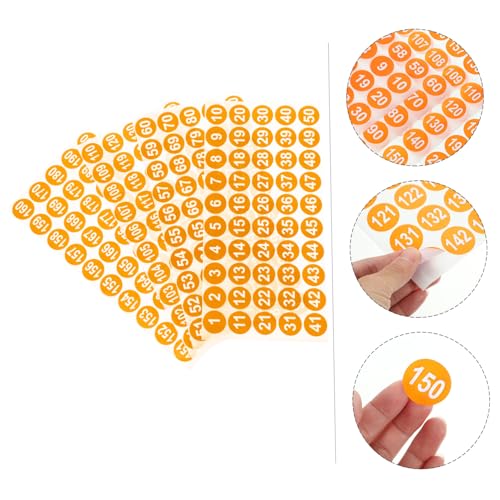 WEKADRIN 8 Blatt Wasserdichte Selbstklebende Zahlenaufkleber Fortlaufende Nummerierung Bögen Orangefarbene Runde Etiketten für Inventar Klassifizierung Geeignet WEKADRIN 8 Blatt Wasserdichte Selbstklebende Zahlenaufkleber Fortlaufende Nummerierung Bögen Orangefarbene Runde Etiketten für Inventar Klassifizierung Geeignet von WEKADRIN