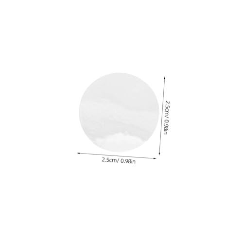 WEKADRIN 84 Blatt Transparente Aufkleber Zum Verschließen Von Kreis Punkt Aufklebern Umschlagsiegel Aufklebern Für Umschläge Beutelsiegel Aufkleber Pvc von WEKADRIN