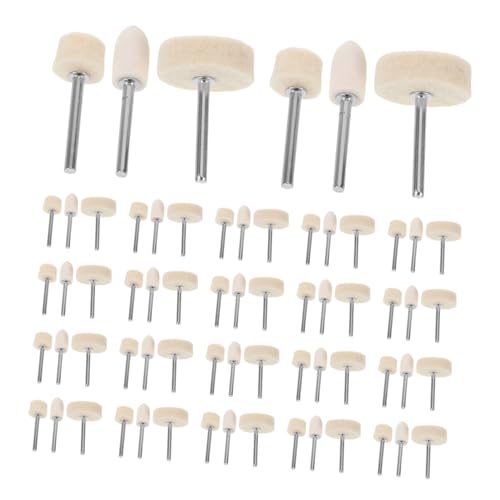 WEKADRIN 88 Stück Teiliges Woll-polierrad-set mit Filzpolierpads Schleifaufsätze für Drehwerkzeuge Schnelles Vielseitiges Schmuck-polierkit für Holz Metall Kunststoff Diy-projekte von WEKADRIN