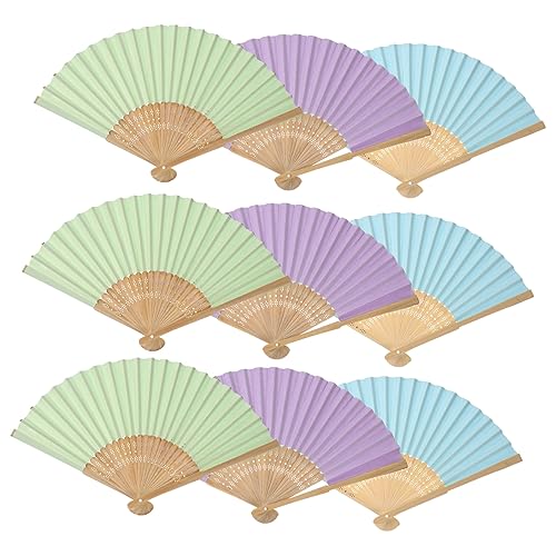 WEKADRIN 9 Stück Teiliges Set Blanko Faltfächer für Diy Papierfächer zum Malen und Dekorieren für Zuhause für Kreative Bastelprojekte und Wohnraumgestaltung WEKADRIN 9 Stück Teiliges Set Blanko Faltfächer für Diy Papierfächer zum Malen und Dekorieren für Zuhause für Kreative Bastelprojekte und Wohnraumgestaltung von WEKADRIN