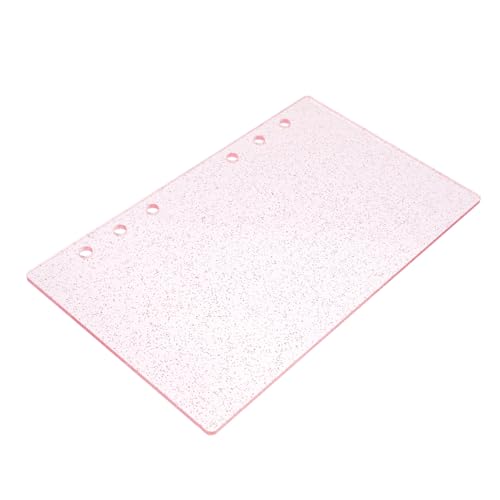 WEKADRIN A6 6-loch-acryl-bindereinband, Glitzernder, Halbtransparenter Notizbucheinband Für Planer, Budget, Bücher, Tagebücher, Binderschale, Planer, Glitzernder Einband WEKADRIN A6 6-loch-acryl-bindereinband, Glitzernder, Halbtransparenter Notizbucheinband Für Planer, Budget, Bücher, Tagebücher, Binderschale, Planer, Glitzernder Einband von WEKADRIN
