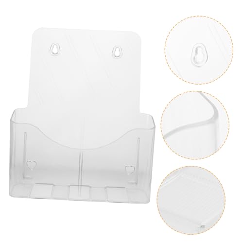 WEKADRIN Acryl Dokumentenhalter Wandmontage Transparentes Ablagefach Regal Einfaches Design Robuster Hängender Organizer Für Büro Akten Aufbewahrung WEKADRIN Acryl Dokumentenhalter Wandmontage Transparentes Ablagefach Regal Einfaches Design Robuster Hängender Organizer Für Büro Akten Aufbewahrung von WEKADRIN