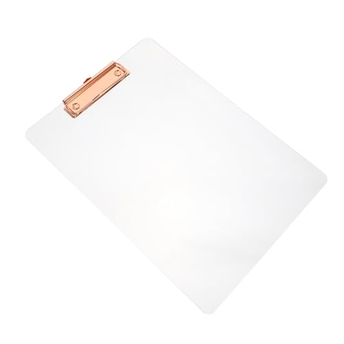 WEKADRIN Acryl Klemmbrett Transparent Leicht Schreibunterlage Multifunktional Büro Schule Dokumentenhalter Robust Für Schüler Lehrer und Bürogebrauch WEKADRIN Acryl Klemmbrett Transparent Leicht Schreibunterlage Multifunktional Büro Schule Dokumentenhalter Robust Für Schüler Lehrer und Bürogebrauch von WEKADRIN