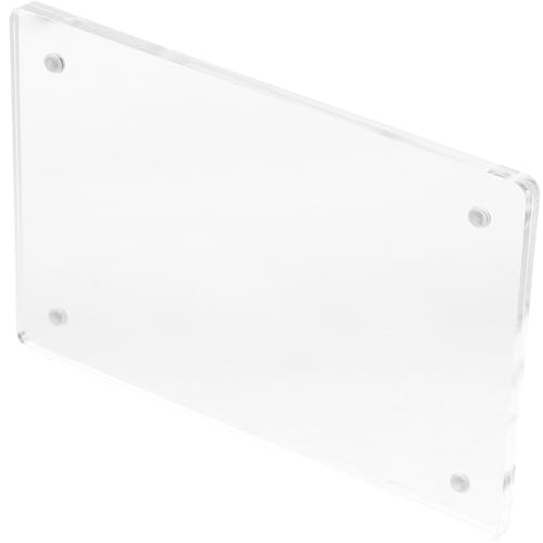 WEKADRIN Acryl Preisschildhalter Transparenter Stand Schildhalter für Menüs Hochzeiten und Veranstaltungen Magnetischer Etikettenhalter für Büro Restaurant und Geschäfte von WEKADRIN