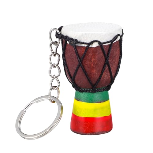 WEKADRIN African Drum Schlüsselanhänger Handgefertigt Langlebiger Musikinstrument anhänger Einzigartiges Geschenk für Musikliebhaber Tragbares Deko accessoire für Taschen Geburtstags von WEKADRIN