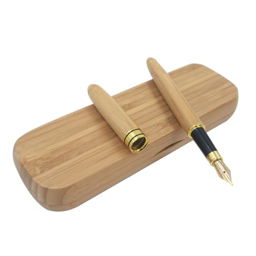 WEKADRIN Bambus Füllfederhalter mit Geschenkbox Eleganter Holzstift für Unterschrift Kalligraphie Komfortabler Griff Perfektes zu Geburtstag Jahrestag Vatertag Geeignet für Büro Schule WEKADRIN Bambus Füllfederhalter mit Geschenkbox Eleganter Holzstift für Unterschrift Kalligraphie Komfortabler Griff Perfektes zu Geburtstag Jahrestag Vatertag Geeignet für Büro Schule von WEKADRIN