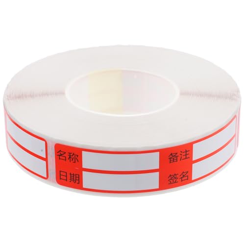 WEKADRIN Blank Leitungs Medizinetiketten Selbstklebende Beschreibbare Warnaufkleber Multifunktionale Rohrmarkierungen für Büro und Pflege Rote Warnetiketten Einfache Anwendung WEKADRIN Blank Leitungs Medizinetiketten Selbstklebende Beschreibbare Warnaufkleber Multifunktionale Rohrmarkierungen für Büro und Pflege Rote Warnetiketten Einfache Anwendung von WEKADRIN