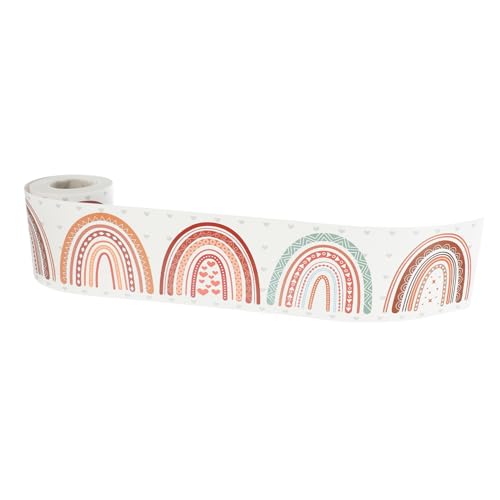 WEKADRIN Boho Style Bulletin Board Border Sticker Selbstklebend Robustes Material für Klassenzimmer Tafel und Pinnwanddeko Einfach Anzubringen Verschönert Wände und Schreibtische von WEKADRIN