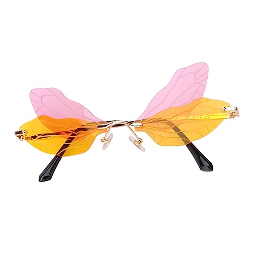 WEKADRIN Dragonfly Wings Party Brille Foto Requisite Leicht Fasching Kostüm Zubehör für Damen Herren in Gelb WEKADRIN Dragonfly Wings Party Brille Foto Requisite Leicht Fasching Kostüm Zubehör für Damen Herren in Gelb von WEKADRIN