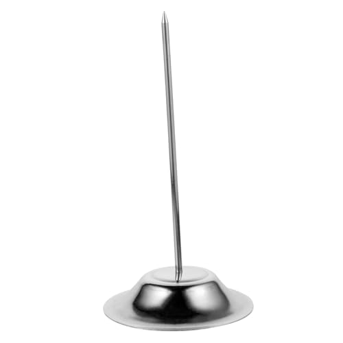 WEKADRIN Edelstahl Zettelspießer mit Rundem Sockel Kompakter Desktop Receipt Organizer Spitziger Memo Holder für Restaurant Bar Büro und Küche Langlebiger Spindle Rod Bill Holder ohne WEKADRIN Edelstahl Zettelspießer mit Rundem Sockel Kompakter Desktop Receipt Organizer Spitziger Memo Holder für Restaurant Bar Büro und Küche Langlebiger Spindle Rod Bill Holder ohne von WEKADRIN