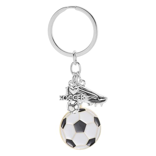 WEKADRIN Fußball Schlüsselanhänger für Jungen Sportlicher Anhänger Polierter Oberfläche Kreatives Design für Taschen und Schlüssel Belohnung für Karneval und Geburtstagsfeiern WEKADRIN Fußball Schlüsselanhänger für Jungen Sportlicher Anhänger Polierter Oberfläche Kreatives Design für Taschen und Schlüssel Belohnung für Karneval und Geburtstagsfeiern von WEKADRIN