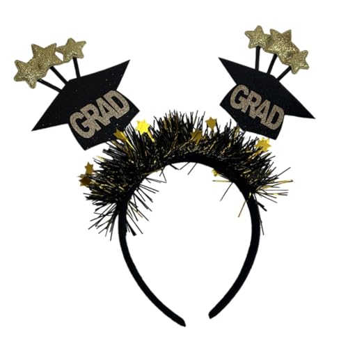 WEKADRIN Graduation Headband mit Kleinen Sternen Abschluss Party Haarreif Vielseitiges Partyaccessoire für Abschlussfeier Fotografie Kostüm und Maskerade Langlebig und Bequem von WEKADRIN