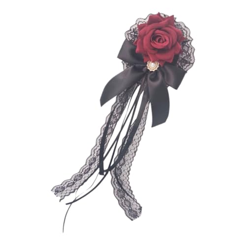 WEKADRIN Haarschmuck für Mädchen Lolita Haarspange mit Blumen Design für Feste und Cosplay für Hochzeiten Partys und Besondere Anlässe von WEKADRIN