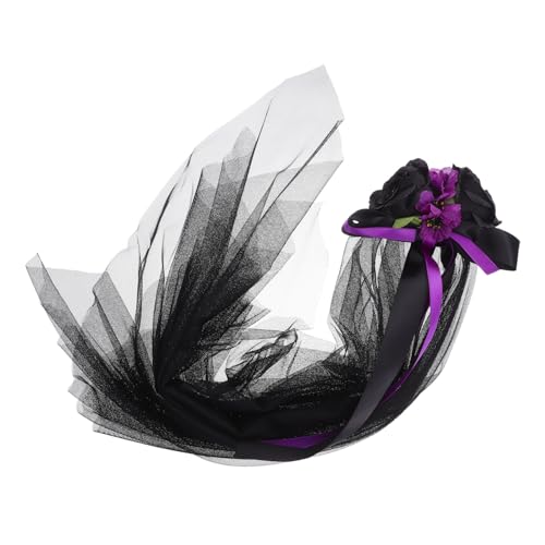 WEKADRIN Halloween Rosen Schleier Stirnband mit Dunklem Blumendesign Leichter Langlebiger Haarschmuck für Damen Mystische Gothic Kopfbedeckung für Halloween Party Cosplay und Tag der Toten WEKADRIN Halloween Rosen Schleier Stirnband mit Dunklem Blumendesign Leichter Langlebiger Haarschmuck für Damen Mystische Gothic Kopfbedeckung für Halloween Party Cosplay und Tag der Toten von WEKADRIN