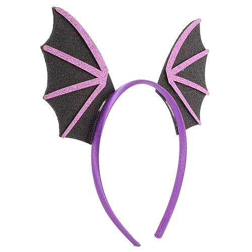WEKADRIN Halloween Stirnband Fledermaus Flügel aus Leichtes Bequemes Kopfband für Damen für Party Cosplay und Karneval Geeignet für Verschiedene Anlässe von WEKADRIN